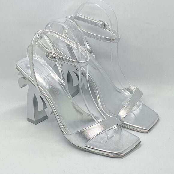 Palm Angels Palm metallic leather sandals size 38 - Picture 3 of 14